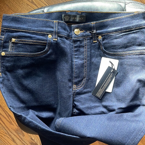 Versace Logo Patch Jeans(FINAL SALE) - Picture 3 of 11